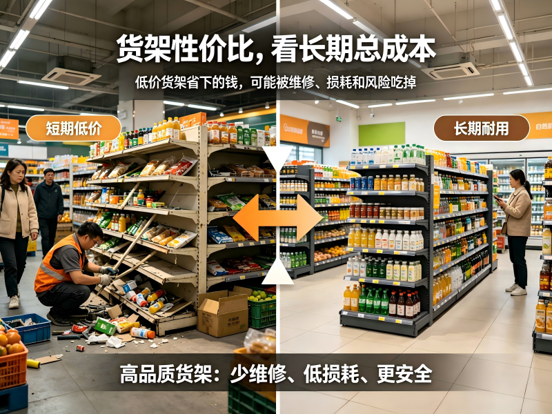 算一笔账：便宜货架vs五洲高品质货架，长期使用成本差多少？