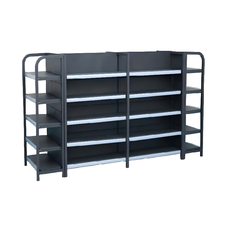 黑色超市货架组合图