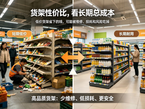 算一笔账：便宜货架vs五洲高品质货架，长期使用成本差多少？